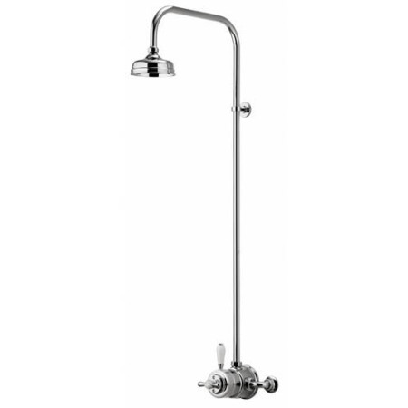 Aqualisa Aquatique Chrome Thermo Exposed Shower Valve With  5 Inch Drencher Shower Head
